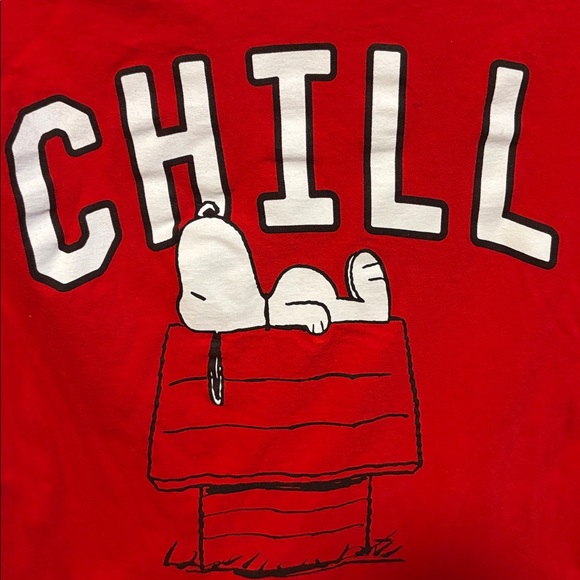 Peanuts Red Snoopy Chill Tee - Picture 3 of 4
